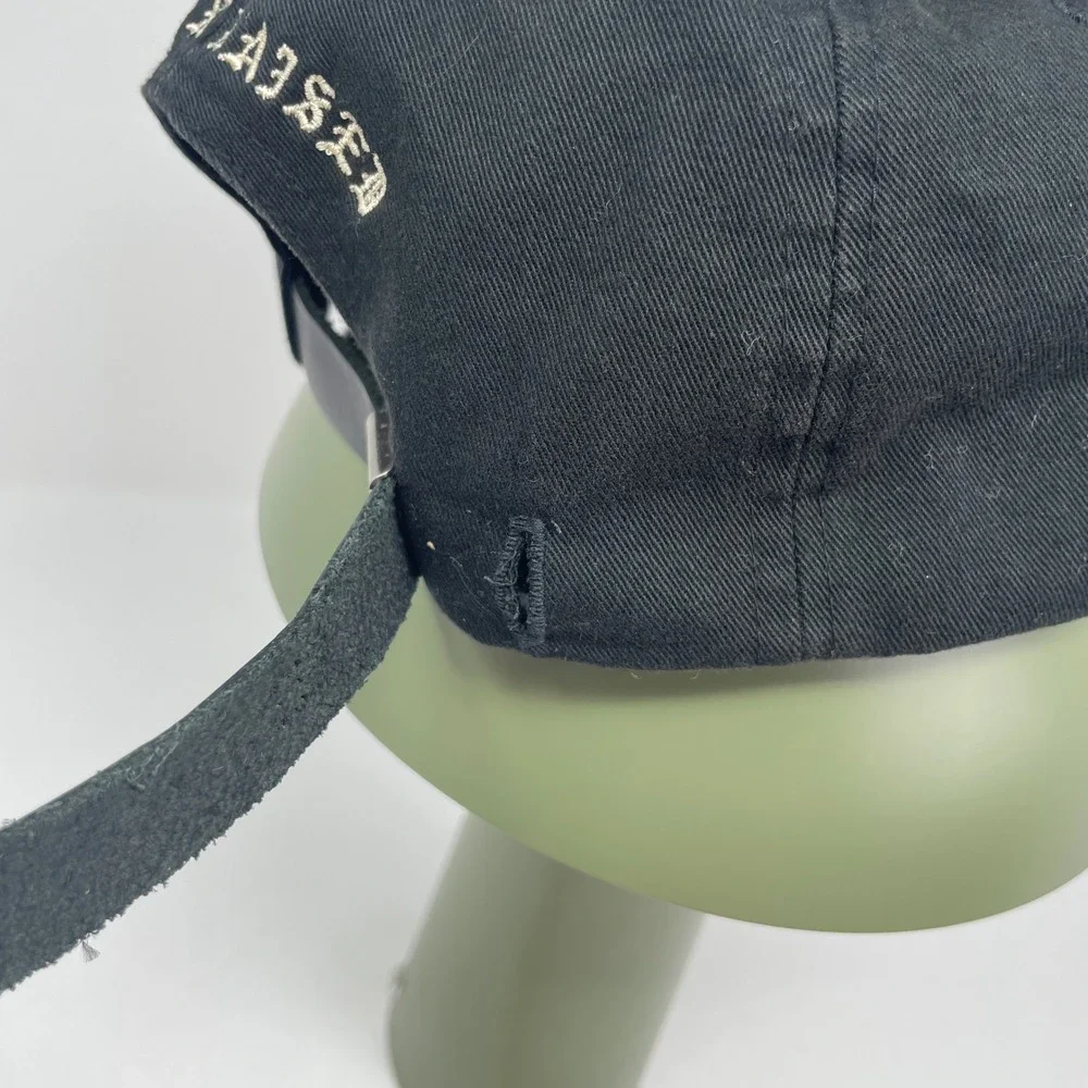 Born X Raised Los Angeles Black Strapback Dad Hat Embroidered X Logo USA Rare - Picture 6 of 9